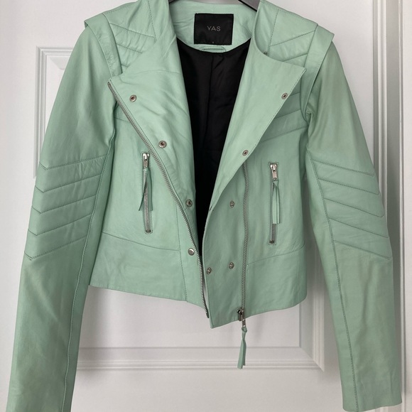 Leather moto jacket - Picture 1 of 3